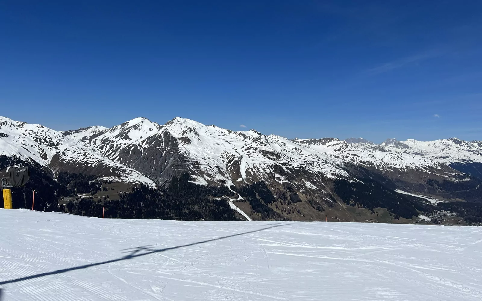 Präparierte Piste im Skigebiet Davos Klosters (Symbolbild)